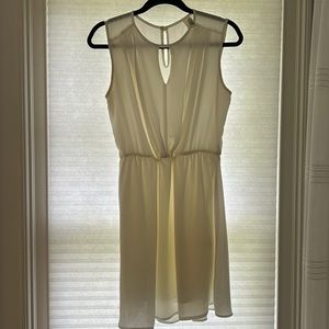 White polyester dress